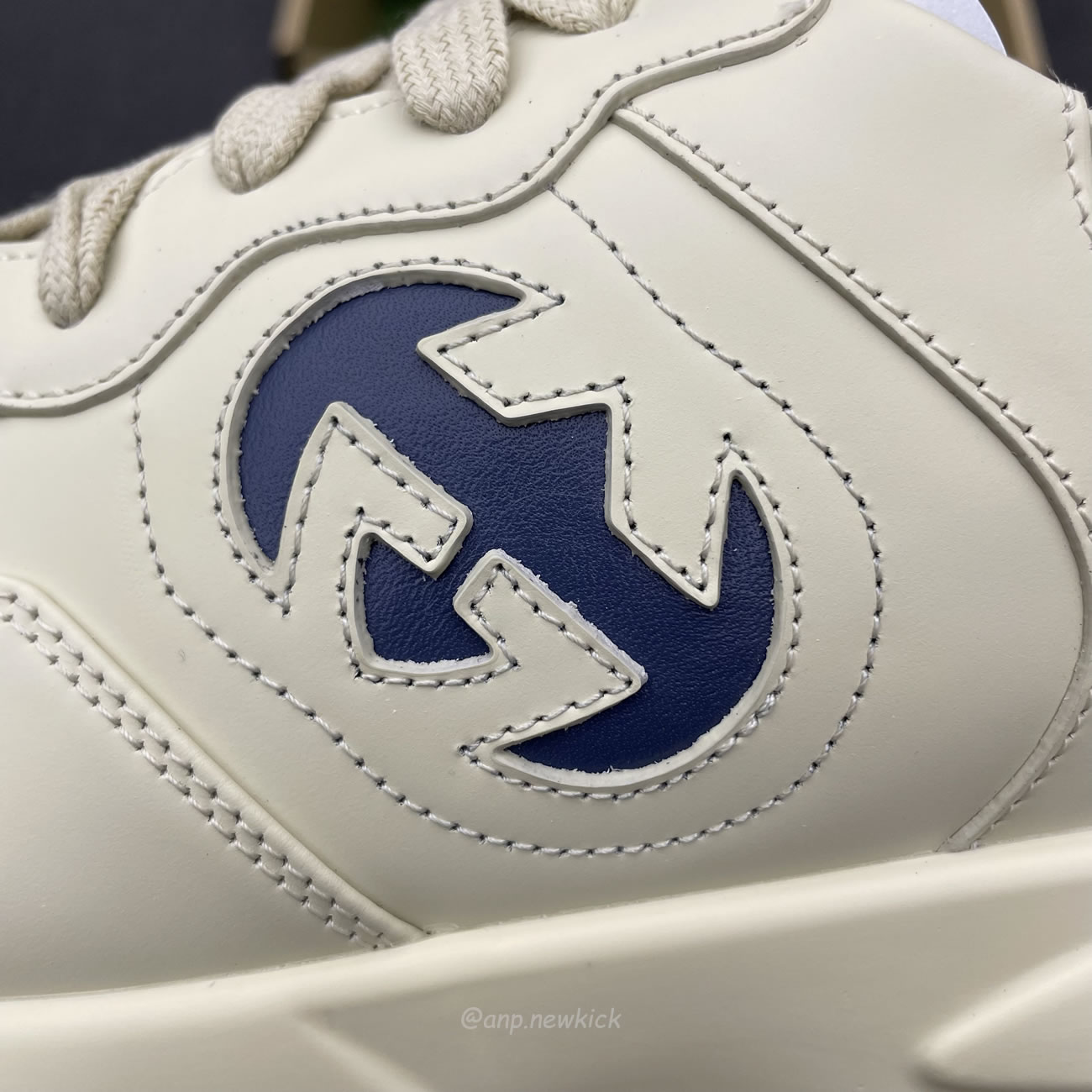 Gucci Rhyton Interlocking G Sneaker Black White 757857 Upg70 9567 (12) - www.newkick.vip